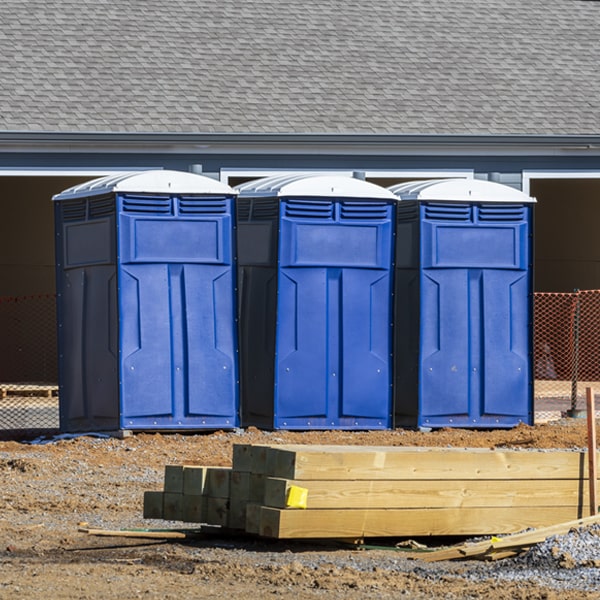 is there a specific order in which to place multiple porta potties in Cornersville Tennessee